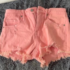 Adorable Pink Denim Shorts Size 6
